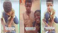 "Pls don't spoil him": Reactions as lady falls in love with 'aboki' cleaning her nails, flaunts him