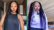 Young schoolgirl impresses with amapiano dance moves in a viral TikTok video