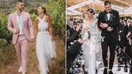 Beautiful couple marry in fairytale white wedding ceremony; gorgeous photos drop