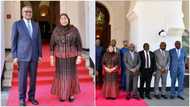 Money meets power: Photo of Africa's richest man Dangote & Tanzania's first female president stirs reactions