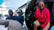 Felicia Osei's and boyfriend chop love in videos, celebrate National Girlfriend's Day in style, fans react: "Marry him, okay"