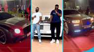 Businessman Dr Sledge makes grand entry to Sarkodie's Rapperholic concert with eight expensive cars