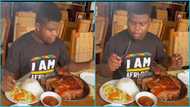 Wode Maya: Ghanaian YouTuber chills with huge plates of meals in video