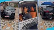 Lil Win's wife gets brand new GH¢500k Land Cruiser, drives it in video