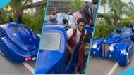 Nana Kwame Bediako's vintage Bugatti at Despite's museum sparks reactions, fans call it 'Apotro car', video