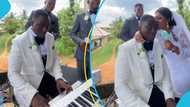 Groom shows off keyboard skills on wedding day, bride's reaction excites many: "I tap into your blessing