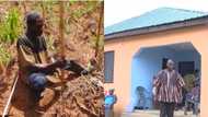 Visually-impaired GH farmer who couldn't afford to stop living in mud house given new house