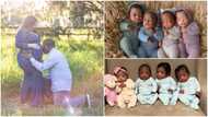 "Thank you to my man": Woman who was only planning for 1 kid delivers 4 cute babies