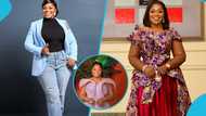 Piesie Esther turns heads in structured lace dress for her birthday photoshoot