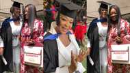 Beautiful videos drop as Kalsoume Sinare bags 1st degree from GIMPA, Jackie Appiah celebrates with her at graduation