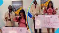 Perfect Match Xtra: Fans present a GH¢50k giant cheque to Kobella, video sparks debate: "Packaging nkoa"