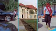 Shatta Wale's boo Maali flaunts an expensive Toyota Land Cruiser as she visits his new $2.5 million mansion