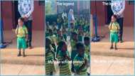 Courageous little boy leads morning assembly in school, netizens react