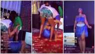 "Help her up": Video shows moment Nigerian lady, Mandie, fainted while doing 130 hours exotic dance marathon