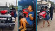 UMaT student in tears as her boyfriend gifts her a Jeep Wrangler on Val's Day, video