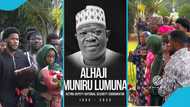 Alhaji Muniru Mohammed Lumuna: Late Minister's Kids Lay Wreaths, Mark His Birthday With Tears