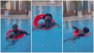 Video of Shatta Bandle swimming like "tilapia" in Dubai pool causes stir online