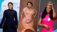 2023 GMB winner Selorm flaunts her perfect shape in a gown designed like a woven basket