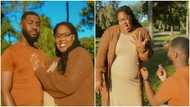 Handsome young man flaunts thick beautiful fiancee on social media: Netizens react to photos