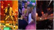 Video of grown men fighting 'gidigidi' for ownership of Wizkid's sweaty towel pops up