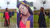 After Waiting for 5 Years, Lady Finally Wears Matriculation Gown, Shares Photos