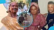 Man seen chanting around statue Daddy Lumba made for his mother after family tragedy
