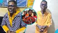 EOCO HQ: Traditional priest breaks schnapps after libation for Shatta Wale's release, video