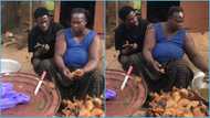 Ghanaian man gets emotional as mom reveals cowhide business is what has sustained the family, video goes viral