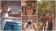 4 Men Build Big Fine House with pool in Village Using only Mud, Video Goes Viral