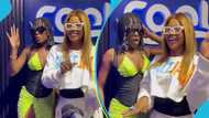 Efya jams hard with BBNaija star Tacha in Nigeria, video melts many hearts