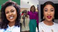 Afia Schwar Gives Tonto Dikeh GH¢ 62k As gift for her Son as She Leaves Ghana