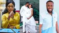 Tracy releases 2 baby bump photos to celebrate 2nd anniversary with Kennedy; Ghanaians tap into her blessing