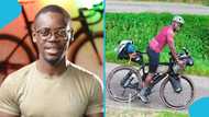 Emmanuel Adjei: Ghanaian man cycles 10,000km alone from Germany to Ghana