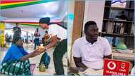 Ghanaian man who slept at Faila's cook-a-thon gets a job as a front desk officer, peeps react