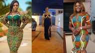 Akua GMB puts her big house and car on display while dancing on her beautiful compound in new video