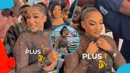 “Ahoufe paa nie”: Safo Akofena’s wife turns heads in elegant look at donation exercise, fans react with love