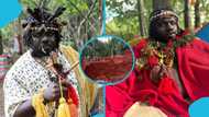 King Atehene of Kubala Kingdom’s mysterious shrine he was building in the Sunyani forest before rehab surfaces