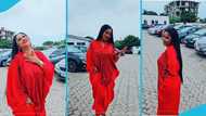 McBrown jams to King Paluta's Makoma song in video, rocks elegant red dress