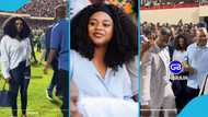 Farida Mahama flaunts beauty as she bonds with family at the Accra Sports Stadium, fans drool