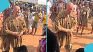 Ghanaians react after white man fully embraces indigenous spiritual practice