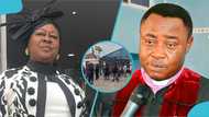 Tension rise as Reverend Anthony Boakye's widow and children clash during public encounter, video