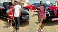 2022 Christmas: Wode Maya gifts his beautiful wife a posh car; fans react to stunning photo