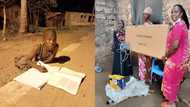 Determined boy spotted doing homework using street light gifted solar panel, lights by well-wishers