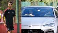 Man Utd players stunned as Cristiano Ronaldo arrives training in GHC 1.3 million lamborghini ahead of 2nd debut