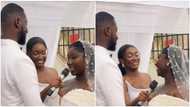 2023 Weddings: Pretty Ghanaian bride wins hearts with emotional wedding vows, video stirs emotion