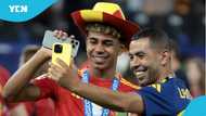 Proud father: Lamine Yamal’s dad celebrates as his son stars in Spain’s win over France