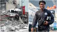 Video shows aftermath of massive earthquake that trapped Christian Atsu