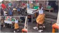 Little girl who dances in front of her mum's shop after school to attract customers causes stir, video emerges