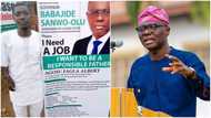 Young man prints CV on billboard, takes it Nigerian politician for a job