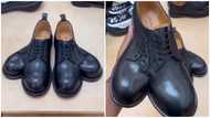 Video of hilarious 2-in-1 GH¢29,310 shoes goes viral on social media: "Confuse your enemies"